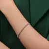 Dainty Ears of Wheat Tennis Bracelet