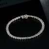 Dainty Ears of Wheat Tennis Bracelet