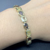 15ctw Multi-cut Yellow and Brown Sapphire Statement Bracelet