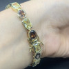 15ctw Multi-cut Yellow and Brown Sapphire Statement Bracelet