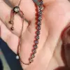 Tennis Bracelet Adjustable Length in Rose Gold