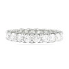 Round Cut White Sapphire Eternity Band