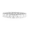 Round Cut White Sapphire Eternity Band