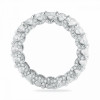 Round Cut White Sapphire Eternity Band