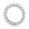 Round Cut White Sapphire Eternity Band