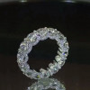 Round Cut White Sapphire Eternity Band