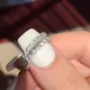 Handmade Baguette and Round Shape Eternity Wedding Band