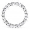 Handmade Baguette and Round Shape Eternity Wedding Band