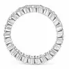 Handmade Baguette and Round Shape Eternity Wedding Band