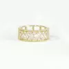 Handmade 7mm Width Trillion Cut Women's Band