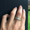Handmade 7mm Width Trillion Cut Women's Band