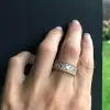 Handmade 7mm Width Trillion Cut Women's Band