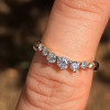 Handmade Round Cut Seven Stones Wedding Band