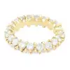 3CTW Round Cut Double Row Eternity Ring