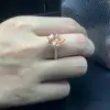 3ct Pear Cut Champagne Sapphire Engagement Ring
