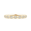 Handmade 2 Ct Prong Setting 18K Gold Plated Sterling Silver Brilliant Cut Ring Set