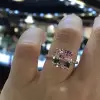 5ct Cushion Cut Engagement Ring in Rose Gold