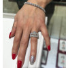 2ct Princess Cut White Sapphire 2pcs Bridal Set