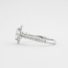 Handmade 1.5 Ct Halo Round Cut Engagement Ring With Round Cut Eternity Ring