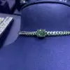 6ct Radiant Cut Vivid Green Sapphire Choker Necklace