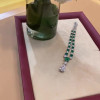 Luxury Emerald Green &White Sapphire Necklace