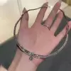 Princess Cut White Sapphire Choker Necklace
