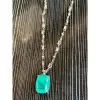 15ct Cushion Cut Paraiba Tourmaline Pendant Necklace