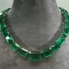 Luxury Green Emerald Cut Necklace