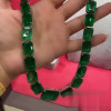 Luxury Green Emerald Cut Necklace