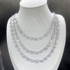 160ctw Multi-Cut Three-row Statement Necklace