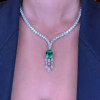11.2ct Cushion Cut Emerald Pendant Necklace