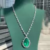 Colombian Emerald  Pendant Necklace