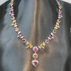 Muli-cut Colorful Gems Necklace