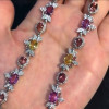 Muli-cut Colorful Gems Necklace