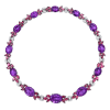 60ctw Oval Cut Amethyst & Pink Sapphire Statement Necklace