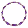 60ctw Oval Cut Amethyst & Pink Sapphire Statement Necklace