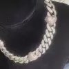 Paved White and Pink Sapphire Linked Heart Statement Necklace