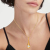 2ct Round Cut White Sapphire Tear Pendant Necklace