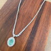 5.8ct Removable Paraíba Tourmaline Pendant With Tennis Necklace