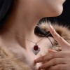 Vintage Emerald Cluster Pendant Necklace