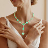 45ctw Multi-cut Light Green Paraíba Tourmaline Statement Necklace