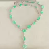 Light Green Paraíba Tourmaline Station Necklace