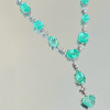 Light Green Paraíba Tourmaline Station Necklace