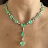 Light Green Paraíba Tourmaline Station Necklace