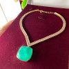 15ct Cushion Cut Turmalina Paraíba Necklace