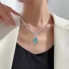 9.2ct Pear Cut Paraíba Tourmaline Necklace