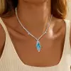 9.2ct Pear Cut Paraíba Tourmaline Necklace
