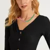 45ctw Multi-color Sapphire Heart Necklace
