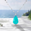 Multi-cut Chain 14ct Pear Cut Paraíba Tourmaline Necklace