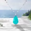 Multi-cut Chain 14ct Pear Cut Paraíba Tourmaline Necklace